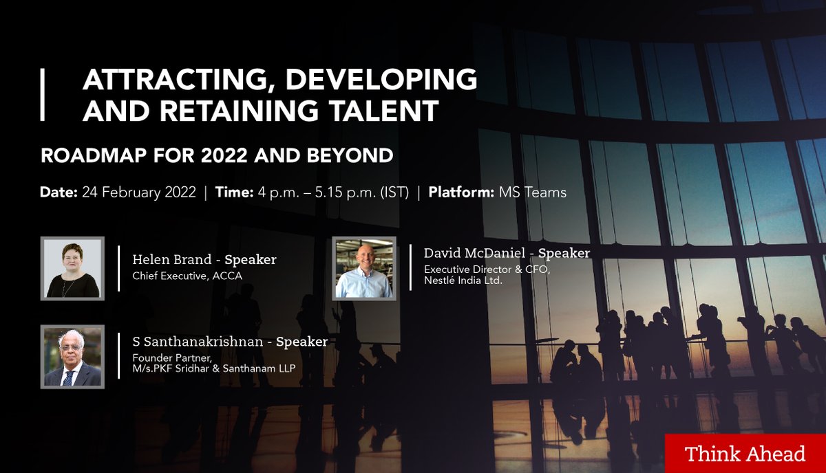 Join us for a panel discussion with industry leaders to learn more about how employers are adapting to these changes and the steps being taken to attract, retain and develop the best talent. To register, please visit: bit.ly/3GXlLZM