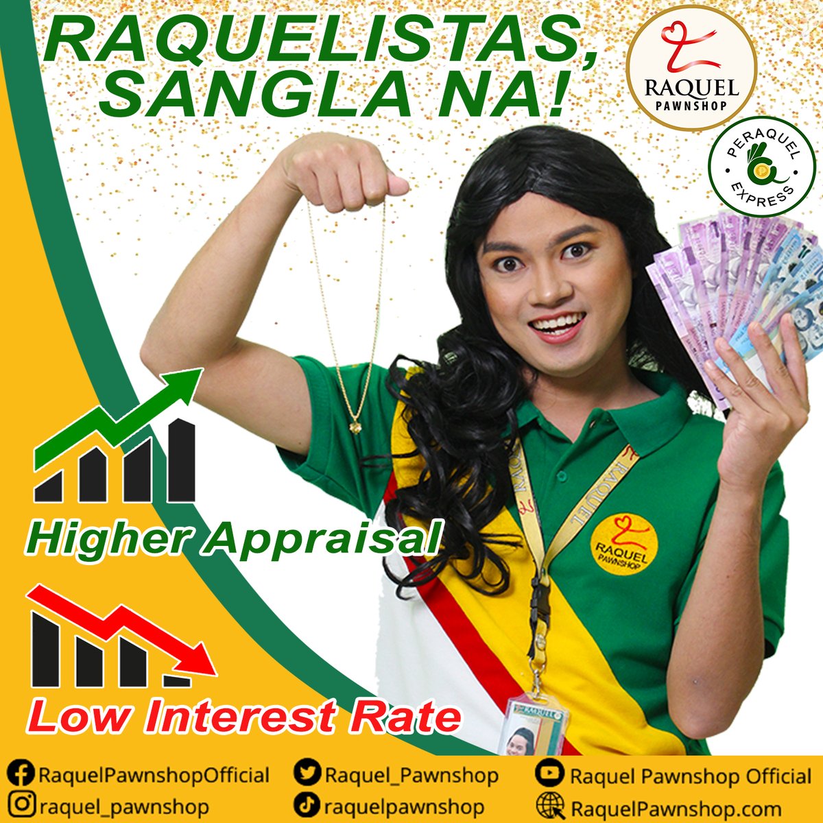Raquel_Pawnshop's tweet photo. #MATAAS ang #APPRAISAL. #MABABA ang #INTEREST RATE? Saan ka pa, dito ka na. Dahil sa #RaquelPawnshop, #PalagayangLoobKo! https://t.co/3byxfxpsOy