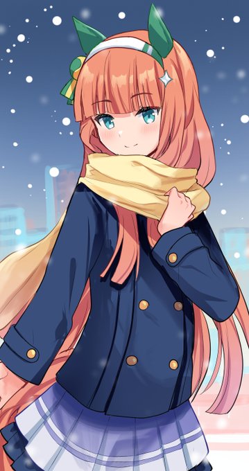 「hair ornament snowing」 illustration images(Popular)