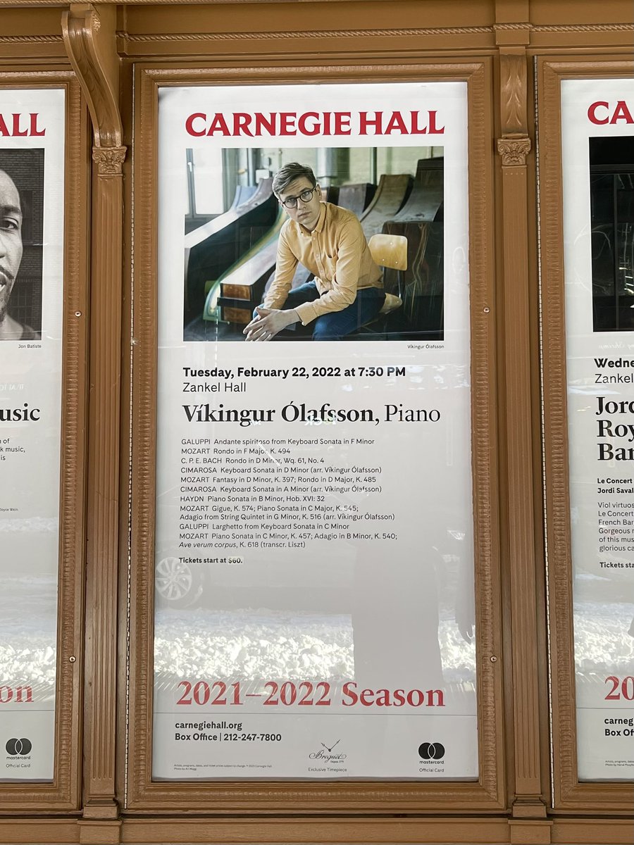 NikHannigan's tweet photo. Saw the wonderful @Vikingur Ólafsson tonight. 2 standing ovations! Great to have my Nordic colleagues with me @beritbasse @NorwayNYC @FinlandNY @swedennewyork https://t.co/Y8c4XVOKOg