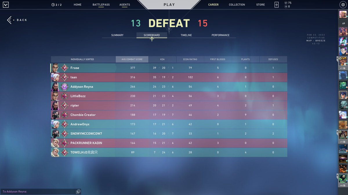 Frasecs's tweet image. me + Chamber on breeze = L no matter what