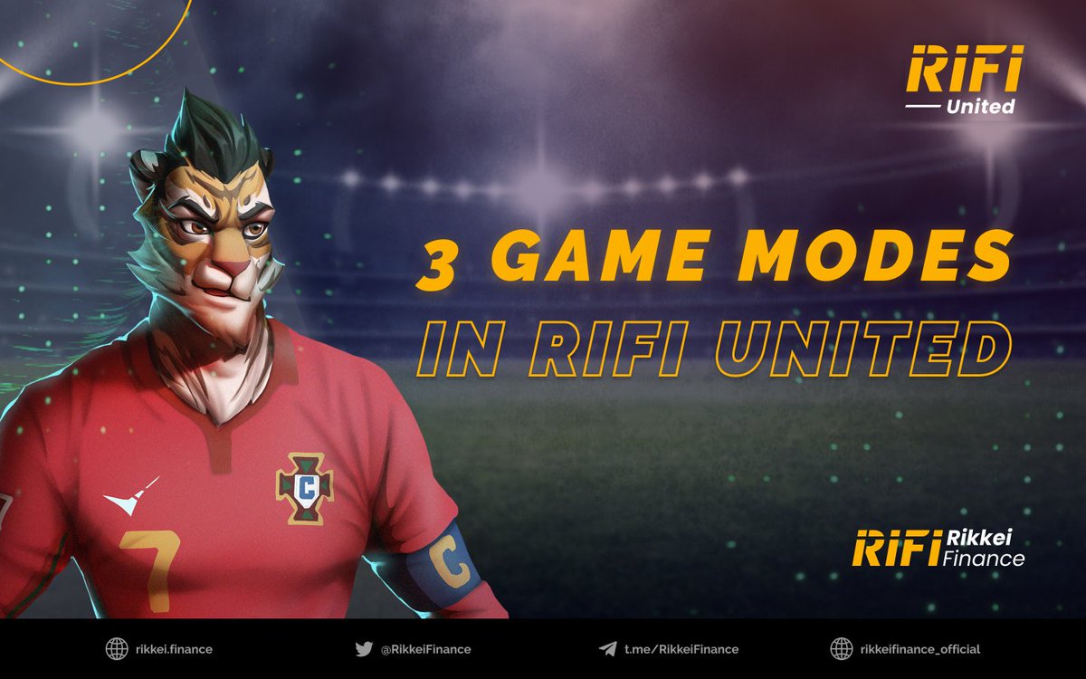 RikkeiFinance's tweet photo. Do you know that RIFI United is designed with numerous and fanciful gaming activities centered around NFT players with 3 game modes:
✨ The PvE
✨ The Rank Match
✨ League
 
👉 Curious about this?: https://t.co/PCRjSKZ4gy https://t.co/NMzWmEu8Ox