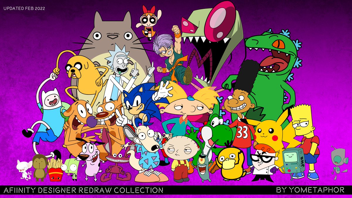 yoMetaphor's tweet photo. Check out my updated portfolio. 
if you havent! follow me on twitch, tune in as we do these LIVE on stream. 

https://t.co/nLteLIyOCl

#twitch #art #cartoon #redrawmyart #vector #design #streamer #zim #sonic #familyguy #nicktoons #pokemon #animation https://t.co/4QRtWTjICh