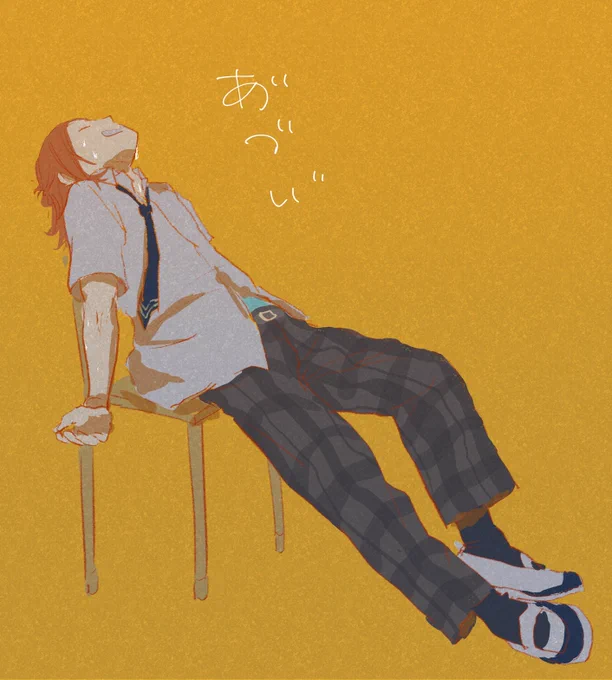 落書き(長髪で夏に溶けてる子が好きです) 