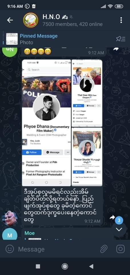 Thinzar Shunlei Yi (@thinzashunleiyi) on Twitter photo Han Nyein Oo so called pro-military intelligence <a href="/telegram/">Telegram Messenger</a> channel warned to nationlize activists' houses citing how dangerous we r to the country.
But I've never owned a house 😅 My house is everywhere. And we can grow & shine wherever we r placed at 😎 Han Nyein Oo so called pro-military intelligence <a href="/telegram/">Telegram Messenger</a> channel warned to nationlize activists' houses citing how dangerous we r to the country.
But I've never owned a house 😅 My house is everywhere. And we can grow & shine wherever we r placed at 😎