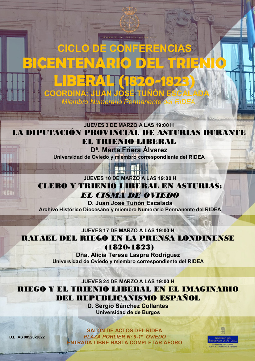 Nuevo ciclo de conferencias en el RIDEA: ' Bicentenario del Trienio Liberal'