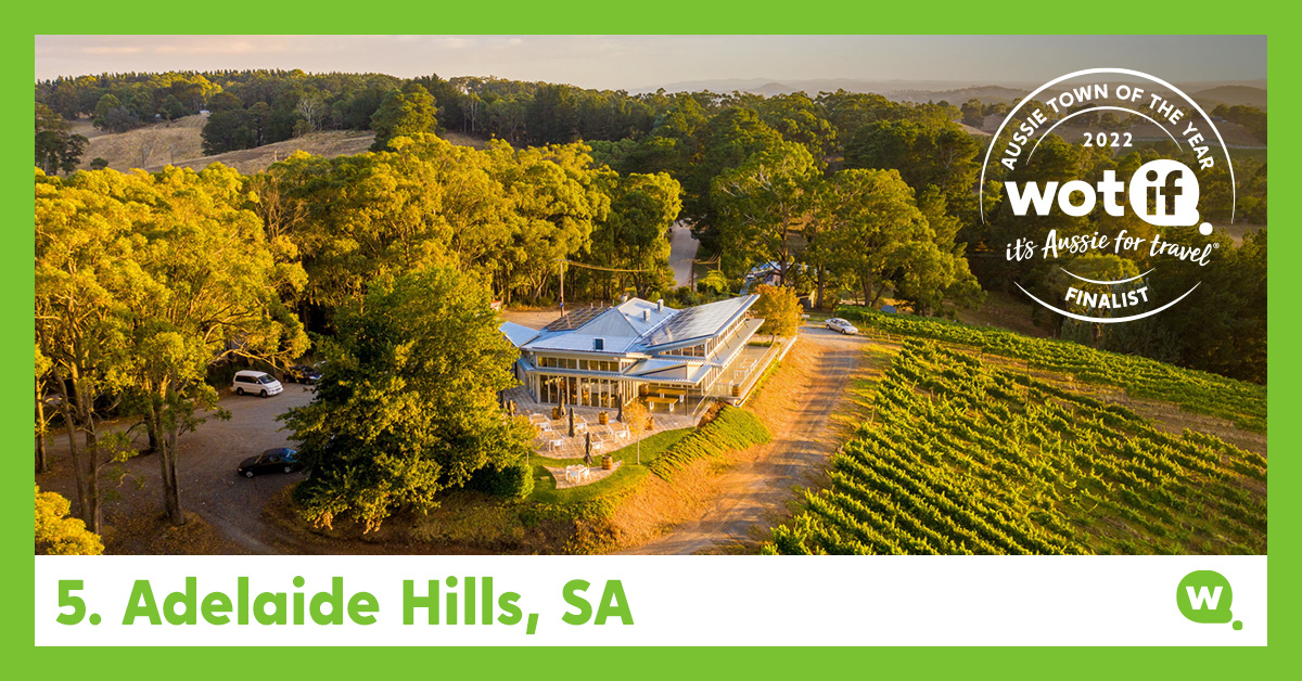 #AdelaideHills ranked no.5 in @Wotif's Aussie Town of the Year Awards – thanks to experiences incl. world-class @adelhillswine, historic #Hahndorf & unique accommodation 30min from #ADL.🏆 The award will encourage Aussies to explore 'a little more' of SA: southaustralia.com/destinations/a…