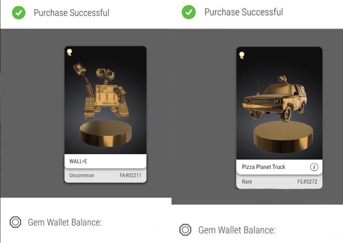 💎Thank You Gem Squeeze!💎 #veve 
this 2/22/22 thankfully was able to complete my Pixar set🤩

still have some liquidity left over for a potential 2nd Donald + Daisy🚀
#vevefam what did you grab up??