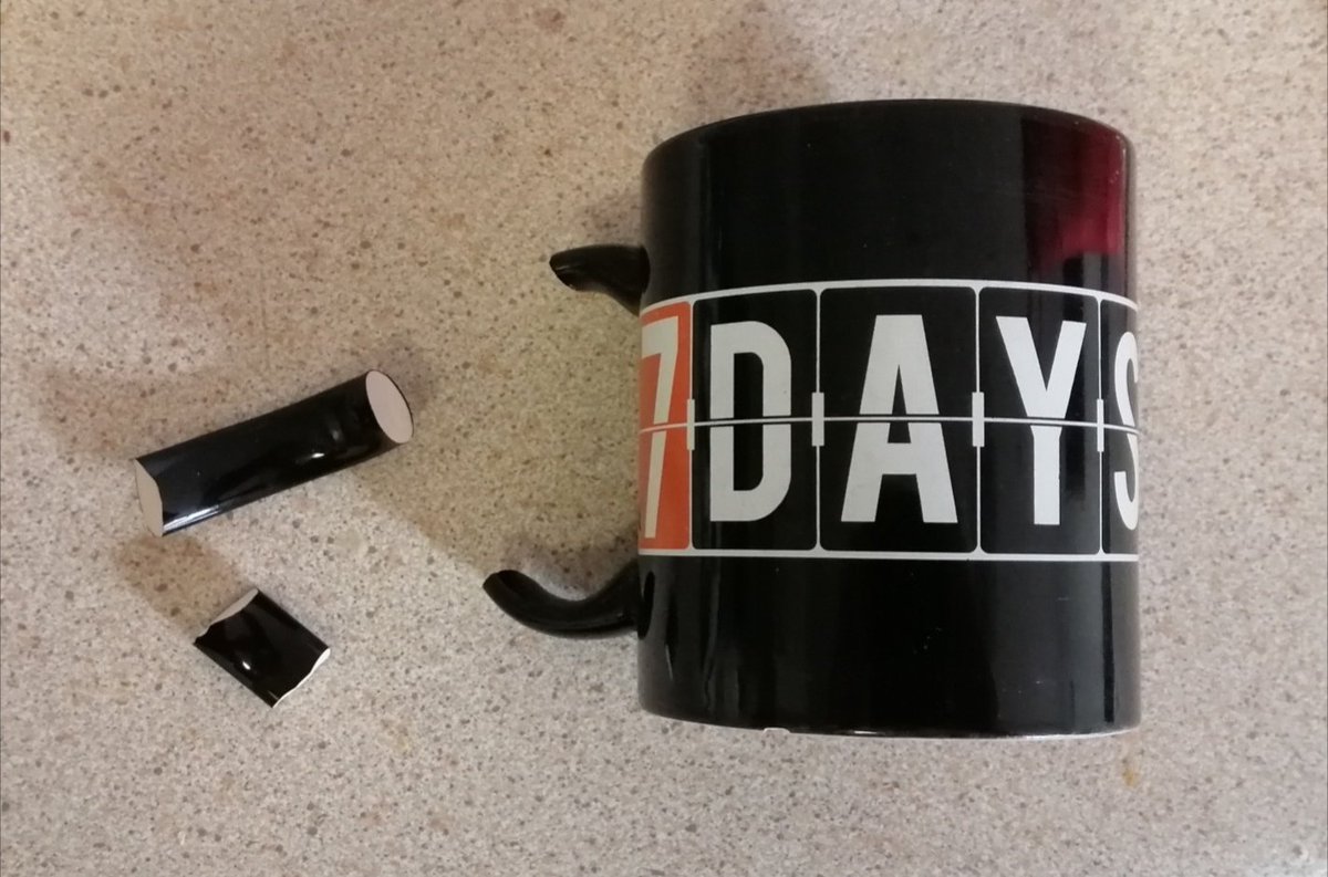 After so many years my favourite mug broke in my hand today, cut finger and coffee everywhere.
Yo <a href="/7Days_NZ/">7 Days</a> its been a long time but maybe put me on one more time so I can get another mug.
