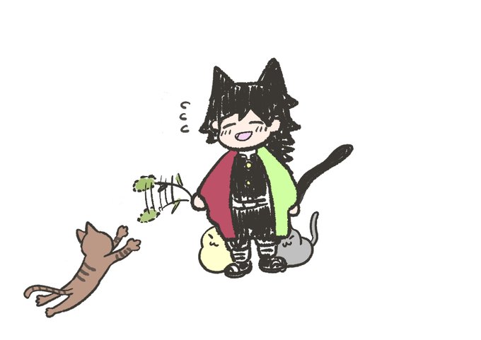 「cat tail wagging」 illustration images(Latest)｜4pages