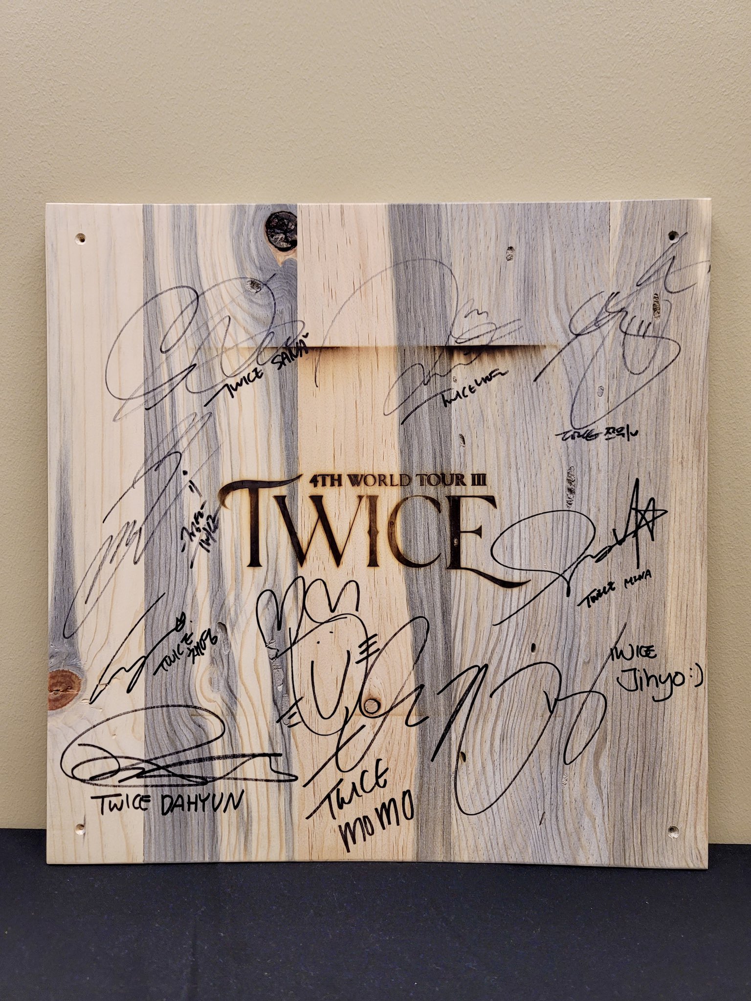 TWICE ツウィ 直筆サイン　twice 4th world tour iii TWICE on X: 
