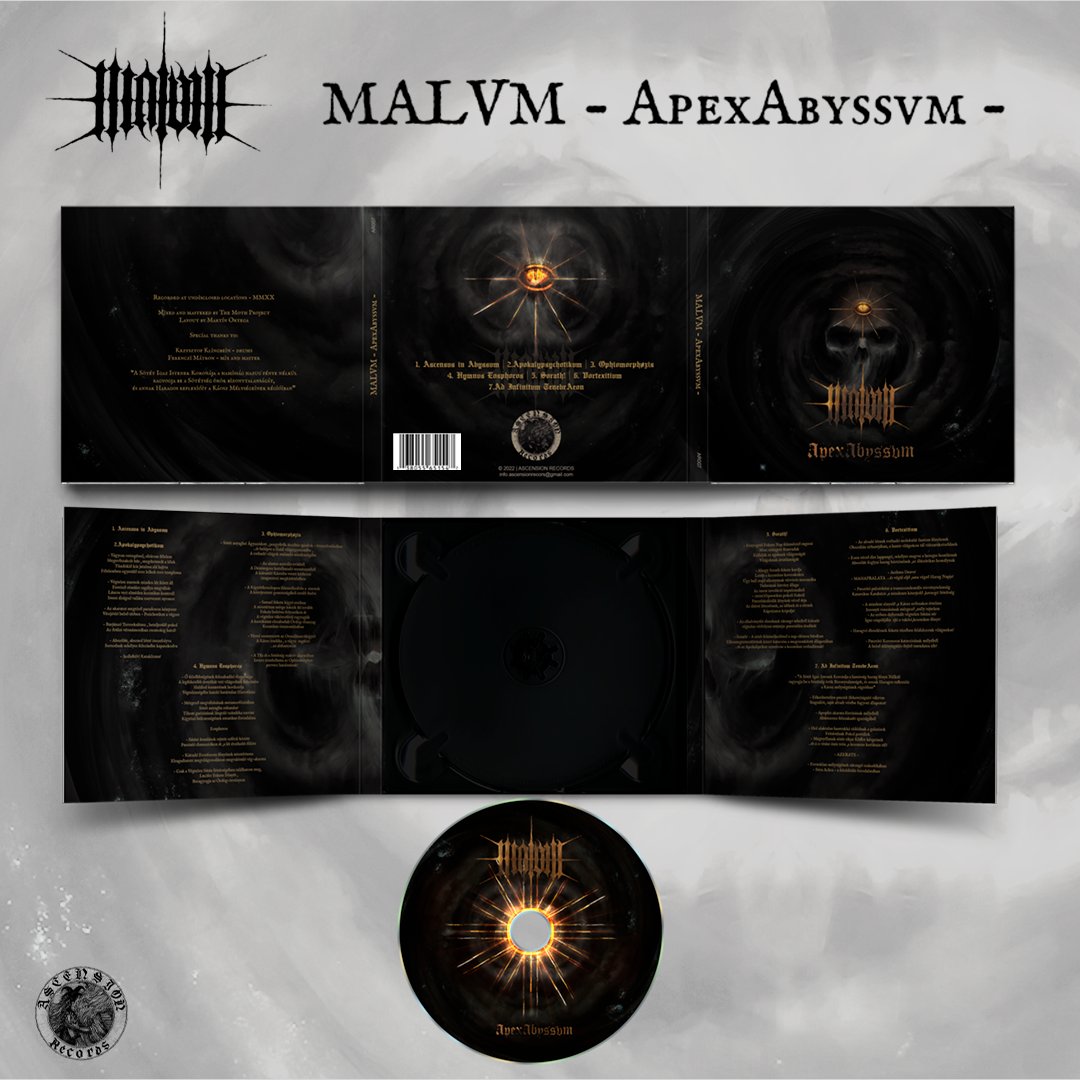 SOON!

Malvm - ApexAbyssvm
Listen 👇🎧
music-ascensionrecords.bandcamp.com/album/apexabys…

#cd #soon #malvmband #blackmetal #blackmetalartwork #blackmetalband #blackmetalart #blackmetalrecords #blackmetalmusic #ascensionrecords