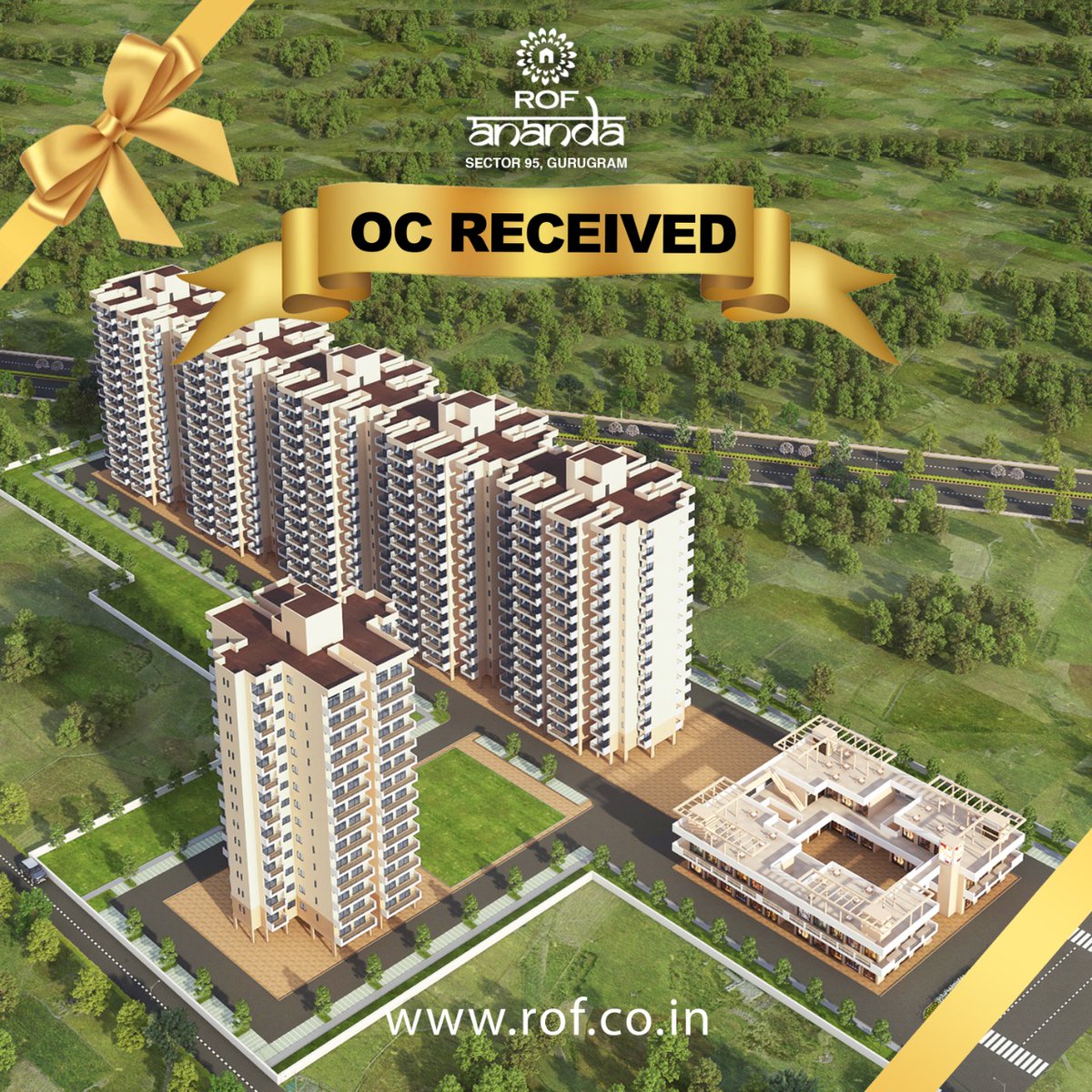 #rofananda #sector95 #occupationcertificate #oc has been #received. Now #rof #ananda is #readytomove #AffordableHousing #Residential #society in #Gurugram. #realestate  #NewsUpdates