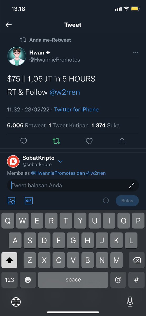 sobatkripto's tweet photo. @HwanniePromotes @w2rren Done Sir !
RT this tweet ✅
Follow their @w2rren ✅

Wish Me Luck 🌟
Thank you, Good Luck for Your Project 🙋🏻‍♂️ https://t.co/hCeezFsVdx