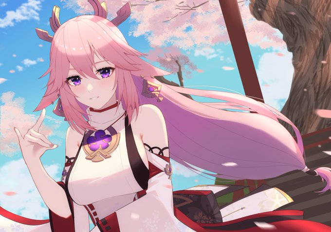 #原神 #GenshinImpact 
八重神子「童よ、何か用か?」 