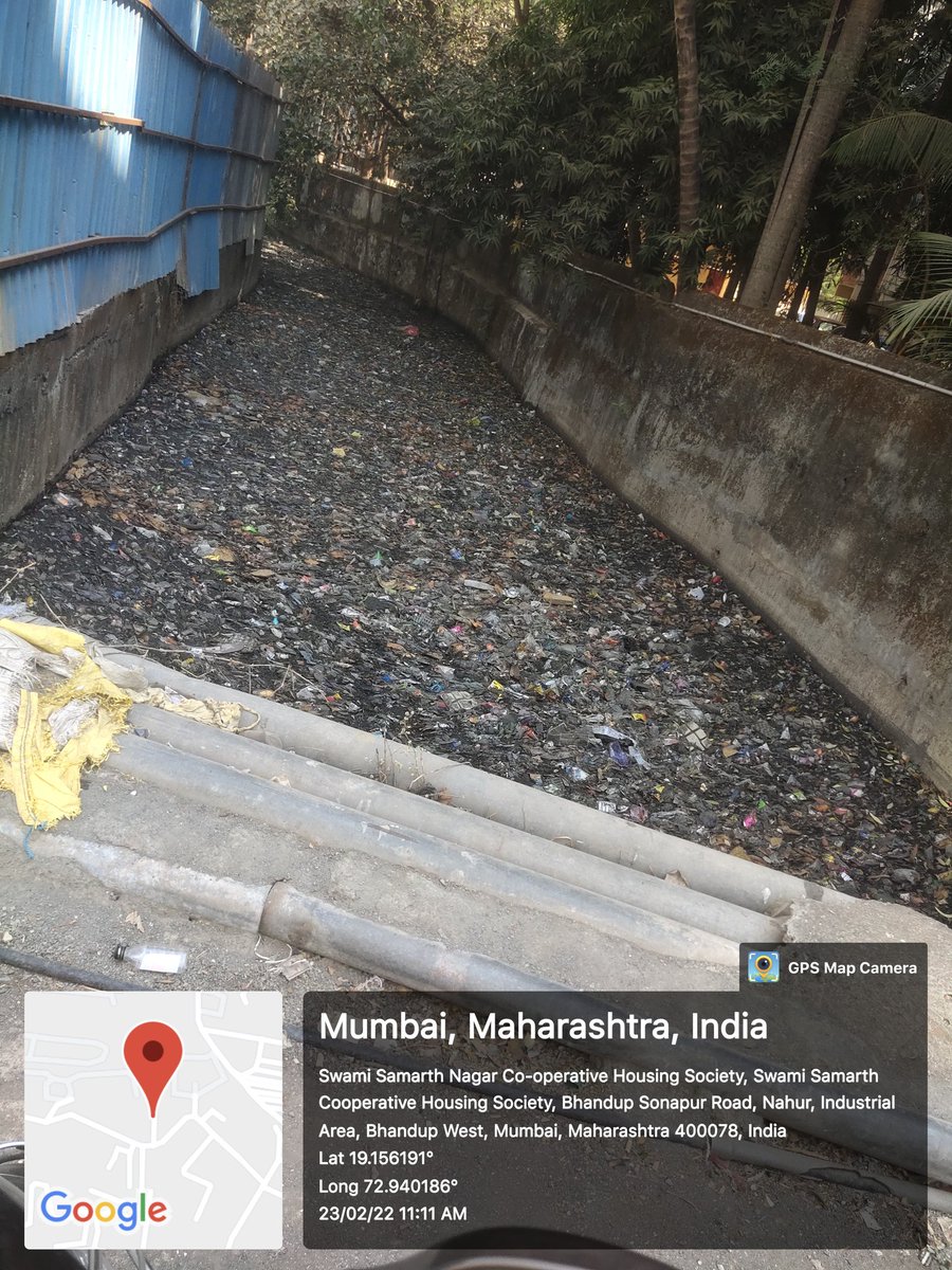 INDASHY's tweet photo. @mybmcWardS @mybmc @bmcmumbai @MCGM_BMC please clena this nala we are suffering from this nala ,no one taking action on this  near kala udyog bhandup west next to Micro Shrishti Complex @mumbaimatterz @i_bhandup @IqbalSinghChah2 https://t.co/yxU36OKQ7Y