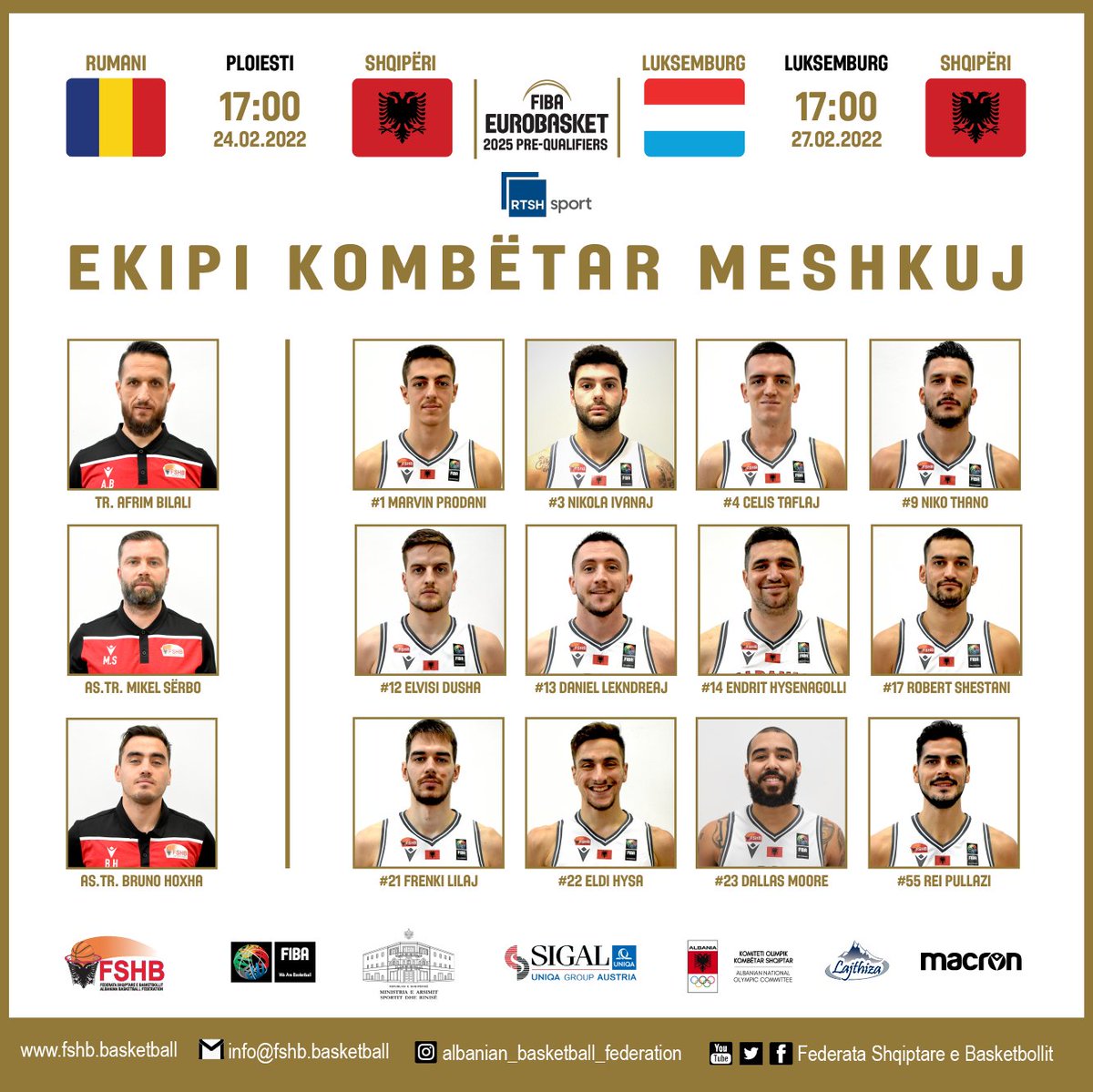 FSHB - Federata Shqiptare e Basketbollit (@fshbasketbollit) on Twitter photo 