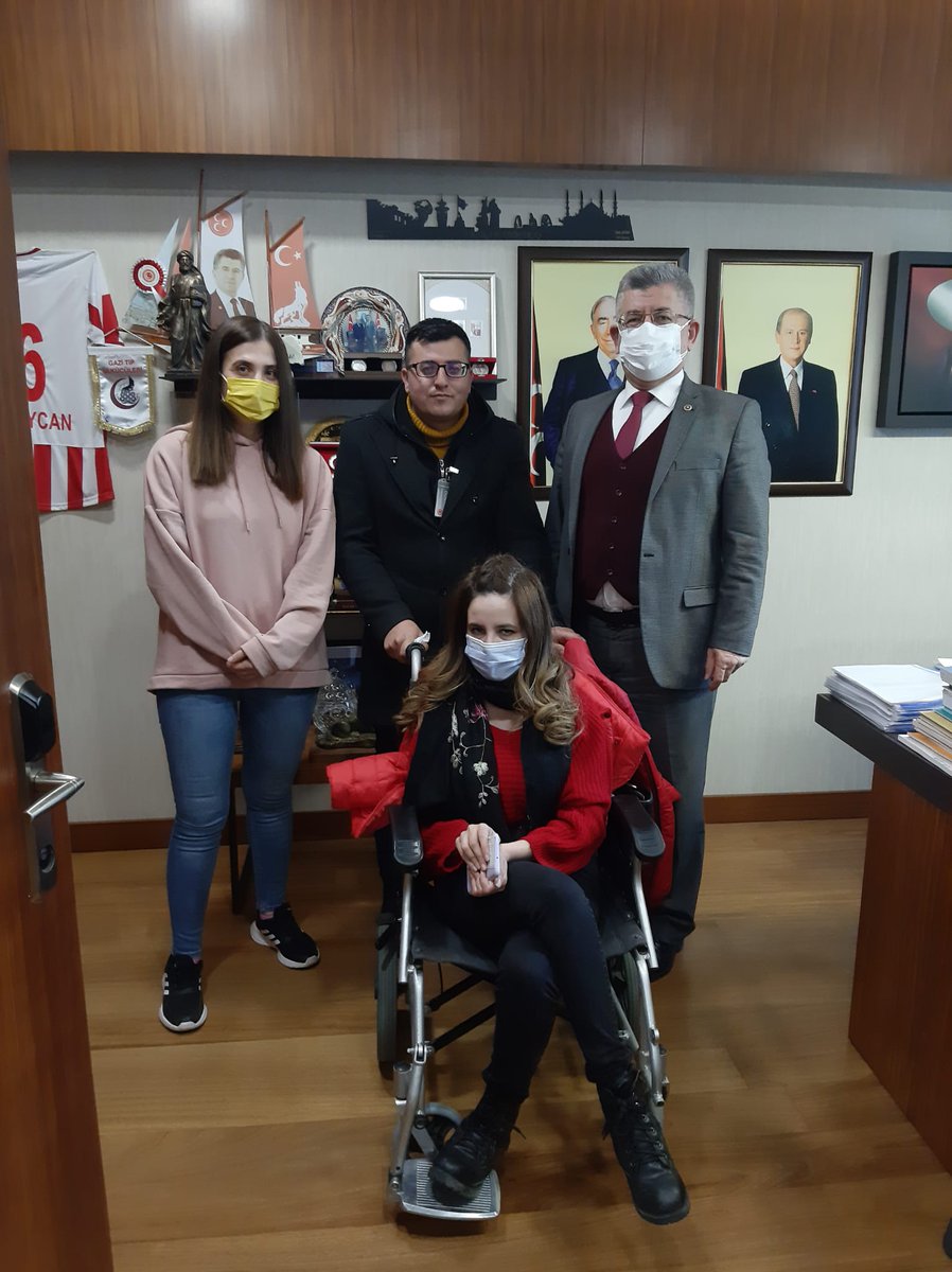 Atama bekleyen #EngelliÖğretmenler ziyaretimize geldiler. Okullarını bitirip,#EKPSS den yüksek  puan alan öğretmen adayları; puanları yanmadan #EngelliÖğretmenAtaması ilanı beklemektedirler. # EngelliAtaması
