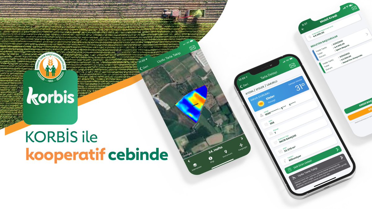tarimkredi's tweet photo. Kooperatif Ortak Bilgi Sistemi KORBİS ile ortaklarımız, kooperatiflerimizle olan işlerini mobil ortamda yapabiliyor. KORBİS uygulamamızı aşağıdaki linklerden telefonunuza indirebilirsiniz. 📲
App Store ⬇️
https://t.co/i2JoAH33LY

Play Store ⬇️
https://t.co/CVJZ0zOpJf https://t.co/yaYp4YrKLi