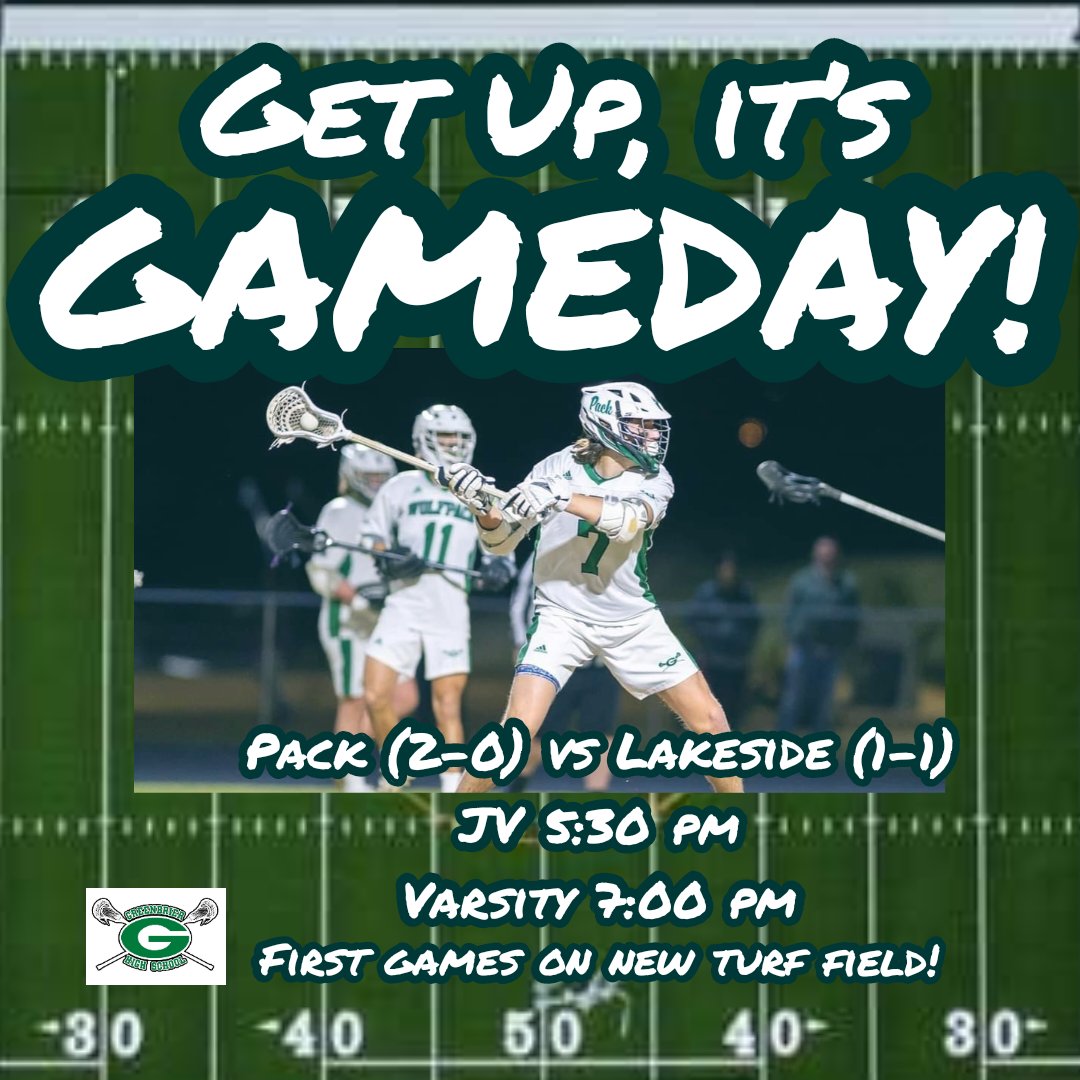 ghsmenslax's tweet photo. After Friday's 11-4 win against Evans, @ghsmenslax will take on Lakeside tonight in the first ever Columbia County games on turf.
📆 Feb 23
⏰️JV 5:30, Varsity 7:00
📍Wolf Den
💵 $5 admission (tix on GoFan)
#Team16 #FindAWay #rivalryseries #founderstrophy #goodguyswearwhite https://t.co/nGuYz6elW9
