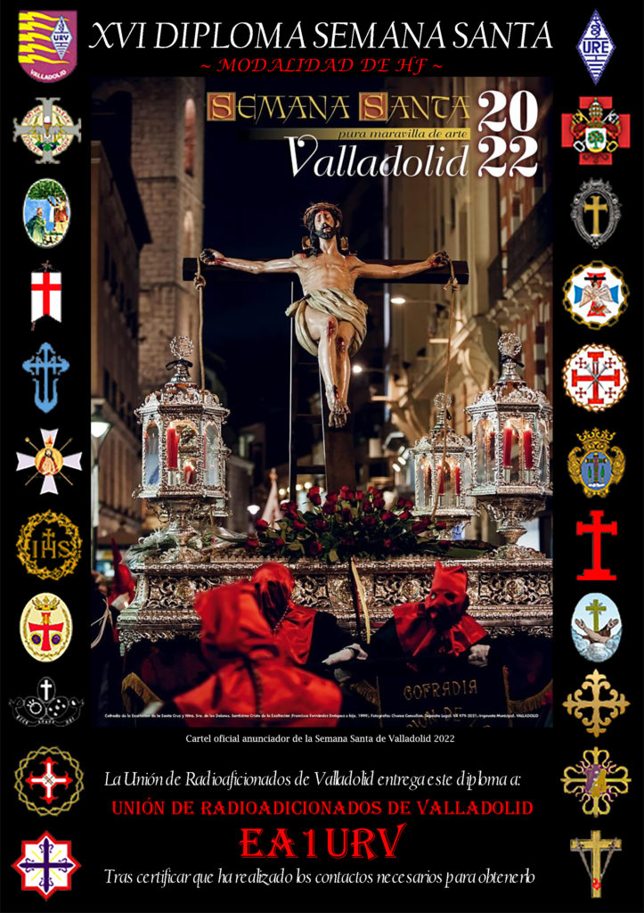 Nueva publicación en Unión de Radioaficionados de Valladolid - (Bases XVI diploma internacional Semana Santa Valladolid) - ea1urv.es/web/bases-xvi-…