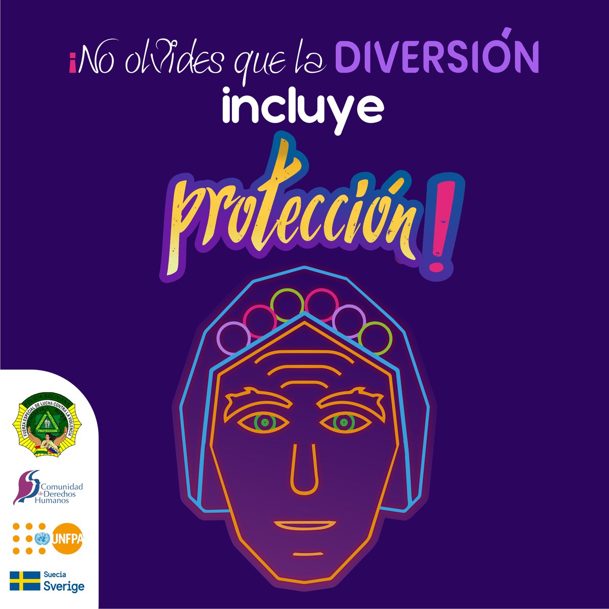 UNFPABolivia's tweet photo. #carnaval2022 🥳
Disfruta del carnaval cumpliendo las medidas de bioseguridad, en todo momento. Cuidemos nuestra salud.
#JuntosPorUncarnavalSeguro #SinExcesosNiViolencia
#Alegría #Respeto #carnavalSinViolencia #UNFPABolivia
#DisfrutemosDelcarnavalSinViolencia 🎉🎊
🇧🇴 https://t.co/lFoB9ChwyO