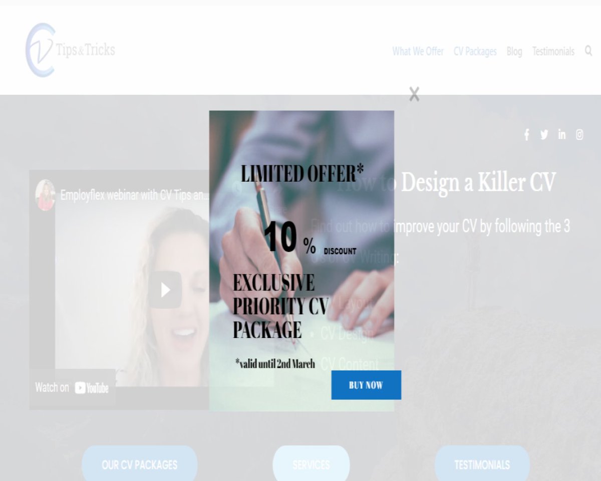 CVTipsAndTricks's tweet image. Valid until 2nd March!!

👉🏻 bit.ly/3IufFlr

#cvwriting #cvtipsandtricks #linkedinoptimisation