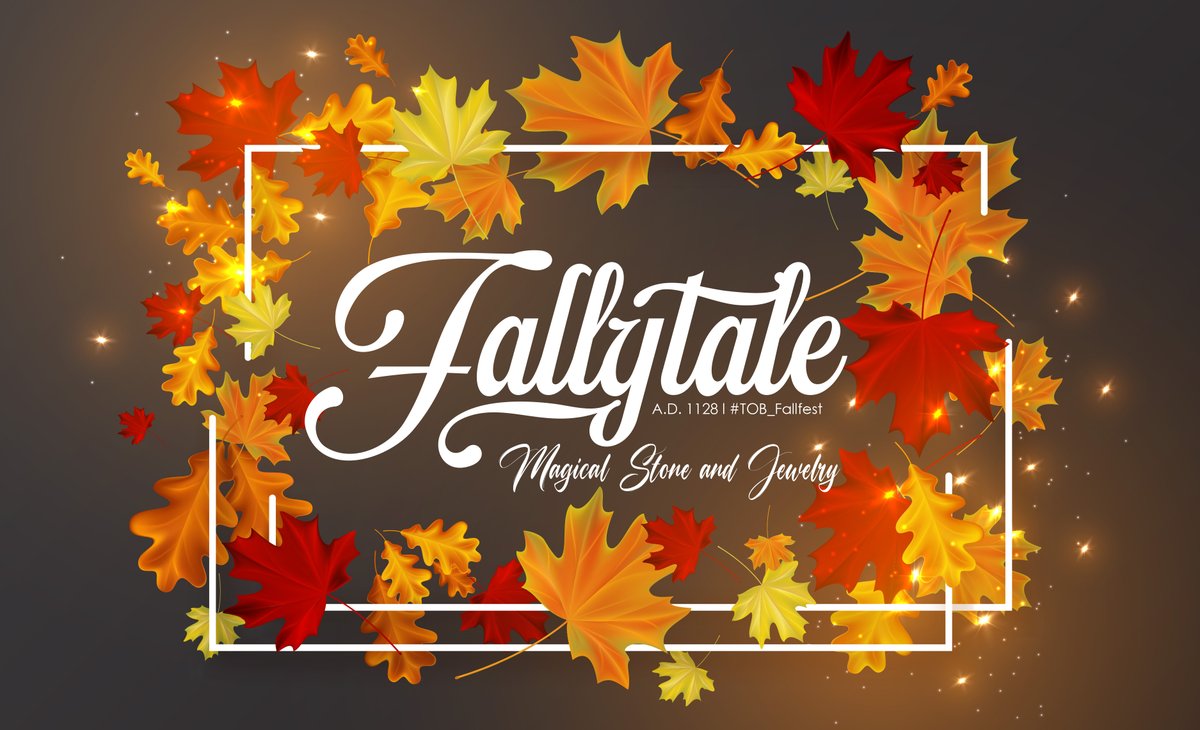 ToB2_Yule's tweet photo. #ToB_FallFest
กันยายน A.D. 1128
ในวันเทศกาลฤดูใบไม้ร่วง มีบูธขายของมากมายตั้งเรียงรายกัน และในวันสำคัญแบบนี้คงมีหลายคนที่กำลังตามหาของขวัญไปมอบให้คนสำคัญ
ตามหาของขวัญอยู่อย่างนั้นหรอ? มาทางนี้สิ
ขอต้อนรับสู่ร้าน Fally Tale ดินแดนอัญมณีอันสวยงาม
Doc : https://t.co/m6lfgxAoR2 https://t.co/qFn7d0k60F