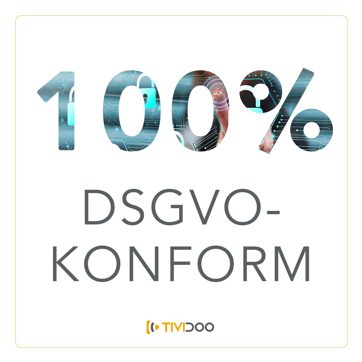 Wir sind 100% #tividoo! Datenschutz steht für uns an höchster Stelle – wir entwickeln und hosten in Deutschland für größtmöglichen Datenschutz. Jetzt TIVIDOO.events-Partner werden und sparen: bit.ly/TIVIDOOevents #Digitalisierung #livestreaming #onlineevent #dsgvo #Datenschutz
