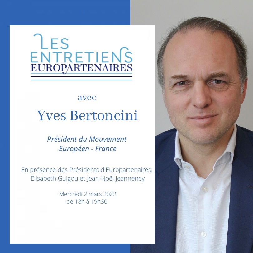 Europartenaires revient pour un entretien en ligne avec Yves Bertoncini - Président du Mouvement européen France

Au programme nous parlerons des enjeux liés à la participation citoyenne, de l’engagement citoyen et de l’avenir de l’Europe.

🇪🇺🇫🇷