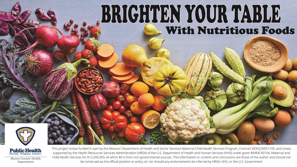 MaconHealthDept's tweet photo. Eat a wide variety of fruits and vegetables to help vary your intake of vitamins and minerals.  When they say eat the rainbow, they mean it! #healthyeating #eattherainbow #maconsmalltownlife #heartmonth https://t.co/QtTnY3sWLp