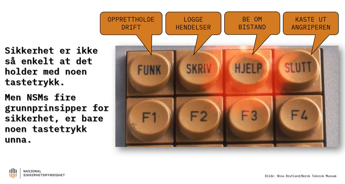 Nasjonal sikkerhetsmyndighet (NSM) tweet media