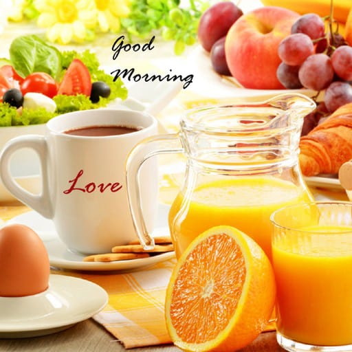 Апельсиновый сок на завтрак