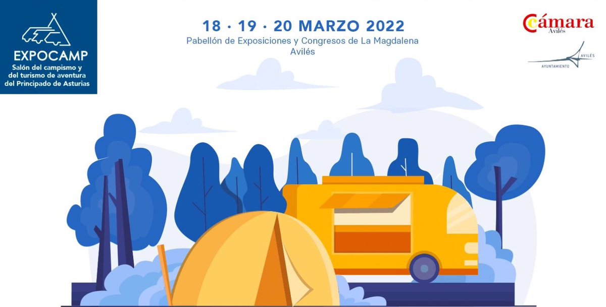 campingaviotas's tweet photo. >>> Vuelve #Expocamp los días 18-19 y 20 de marzo a #Avilés
🏕️🎣🚣🏄🏻♀️ 🏕️🎣🚣🏄🏻♀️ 🏕️🎣🚣🏄🏻♀️
El salón del #camping y del #turismo de aventura del Principado de #Asturias https://t.co/lRc0uRUOVd