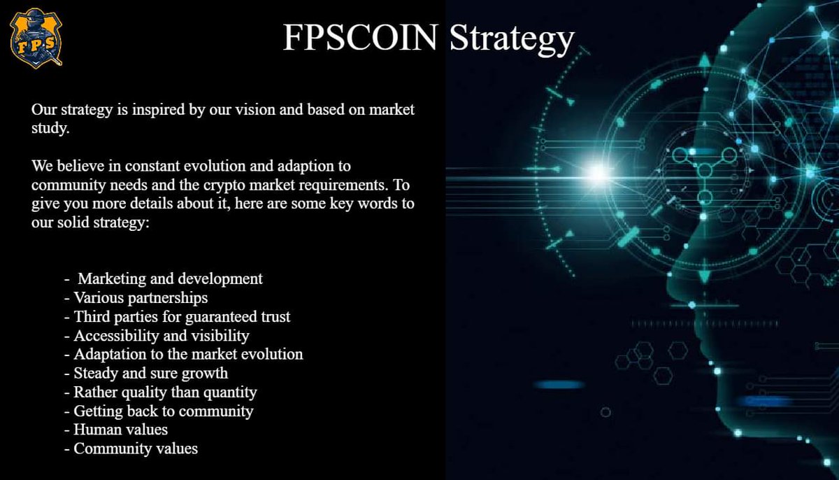 Hello dear FPSCOIN community ✨✨,
How are you doing today 🙌?

We are back to continue our special “get to know us” series 💪, after presenting you; what’s FPSCOIN, how did we come to existence, and our vision, today is strategy day 👌

#FPSgaming #fpscoin #FPSCOIN #FPS  #COIN