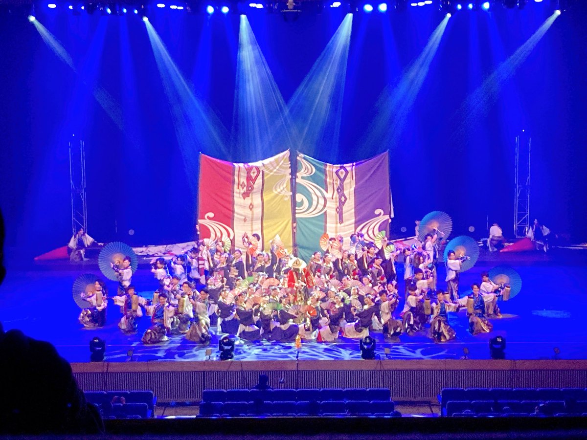 圧巻の演舞、2階席のど真ん中でしっかり拝見させていただきました

#劇場版どまつり 
#夜宵　#kagura
#写真うつりは目を瞑って