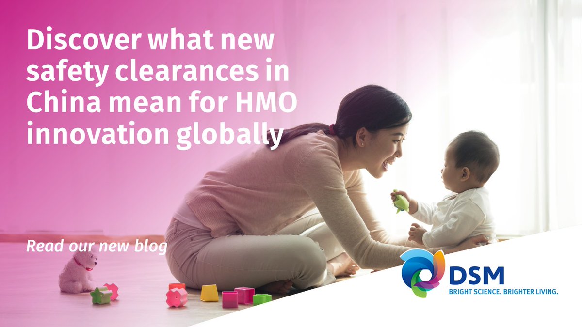 Recent safety approvals for HMO manufacturing strains have opened a new door in the regulatory process of bringing #HMO innovation to China’s markets. 

Read our blog on how DSM is working to advance the availability of these ingredients: spkl.io/60144uuYK