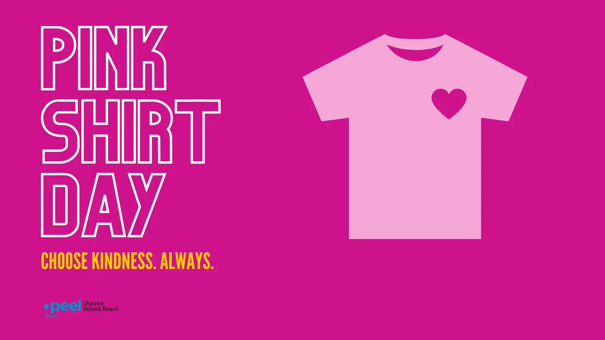 Bullying is never okay. Today, on #PinkShirtDay, we wear pink to raise awareness for anti-bullying initiatives and work on creating a kinder and more inclusive world. Be the change: stand up against bullying. 

Learn more at pinkshirtday.ca
