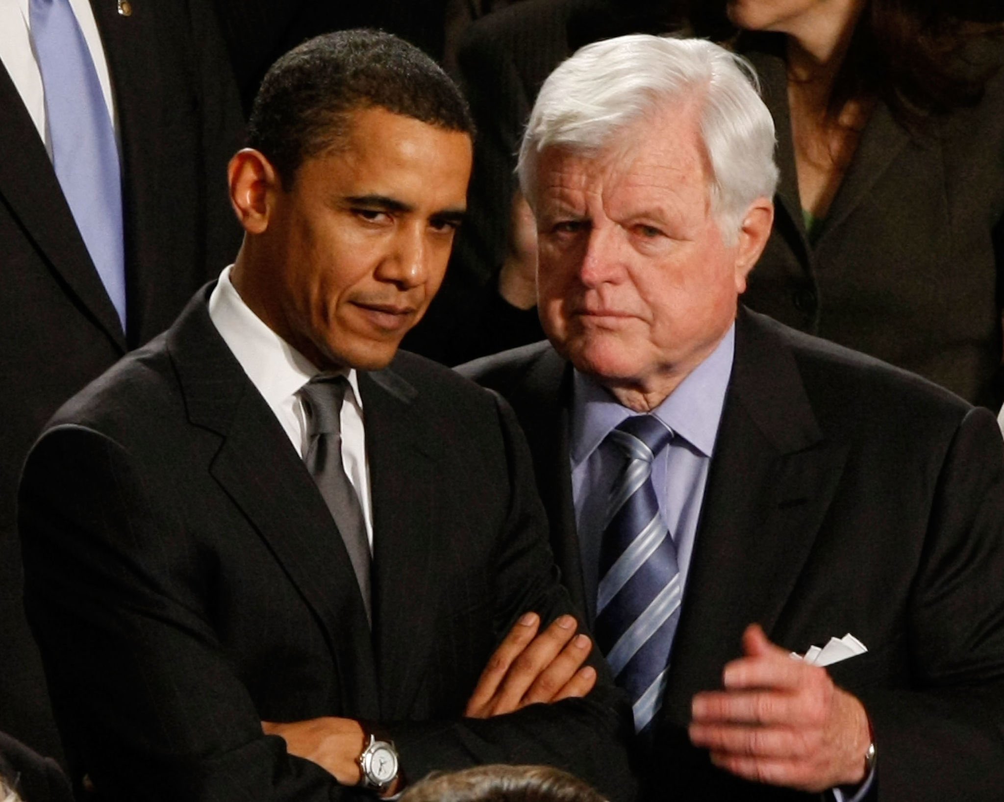 Barack Obama and Ted Kennedy. 28th January, 2008.

Today is Ted Kennedy s 90th birthday. Happy birthday to him! 