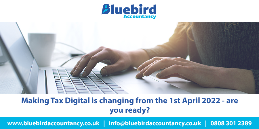 Bluebird_Acc's tweet photo. Take a look at our blog to discover the necessary steps to take to ensure you are prepared for Making Tax Digital for VAT from April the 1st April 2022: https://t.co/iewtnSMpFe

#MakingTaxDigital #MTDforVAT #ContractorAdvice https://t.co/XFURf38Zka