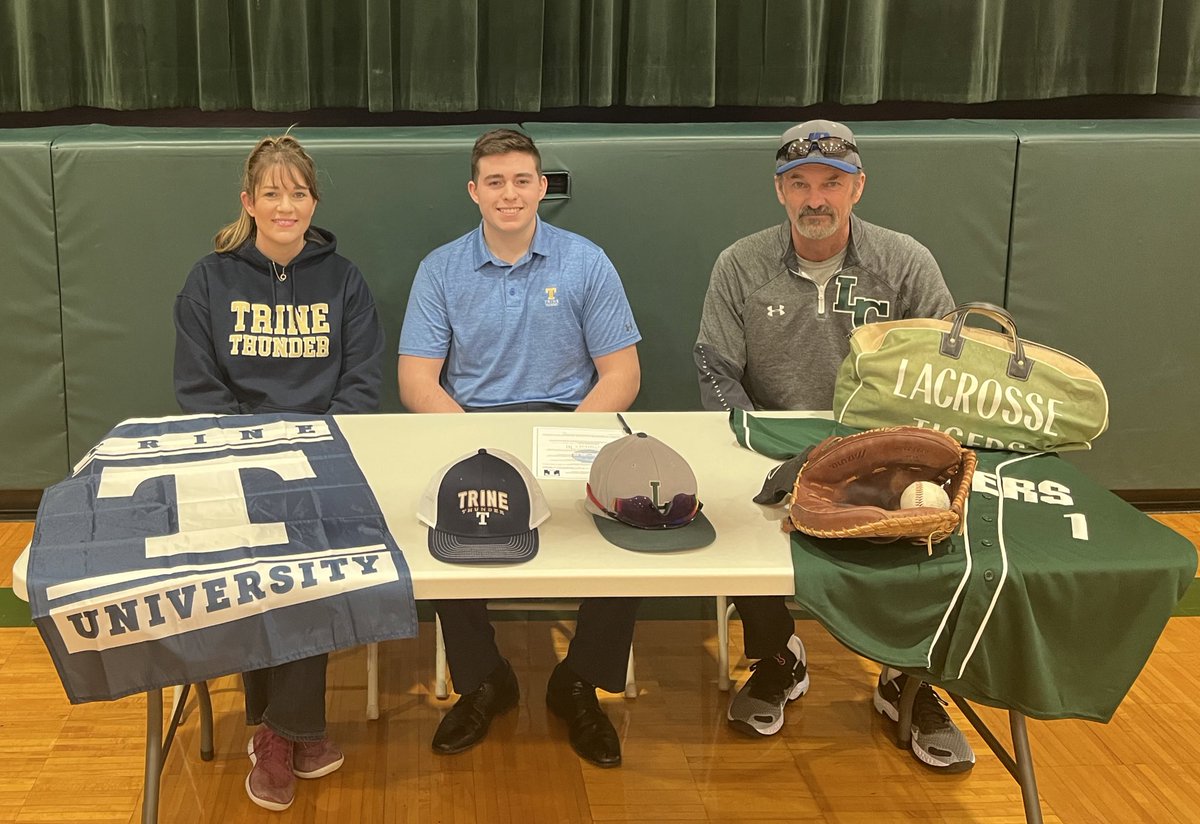 Congrats to Jesse Rhoda on signing his letter of intent to play baseball at Trine University!