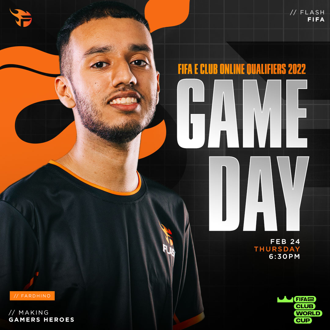 teamflash_gg's tweet photo. Get the ball rolling with our #FlashFIFA teamβ½ for WEEK 2 of the FIFAe Club Online Qualifiers 2022 - Division 1π tomorrow at 6:30 PM (SGT)πΈπ¬
#TeamFlash #MakingGamersHeroes #FIFAe https://t.co/ZRT3LSgsUe