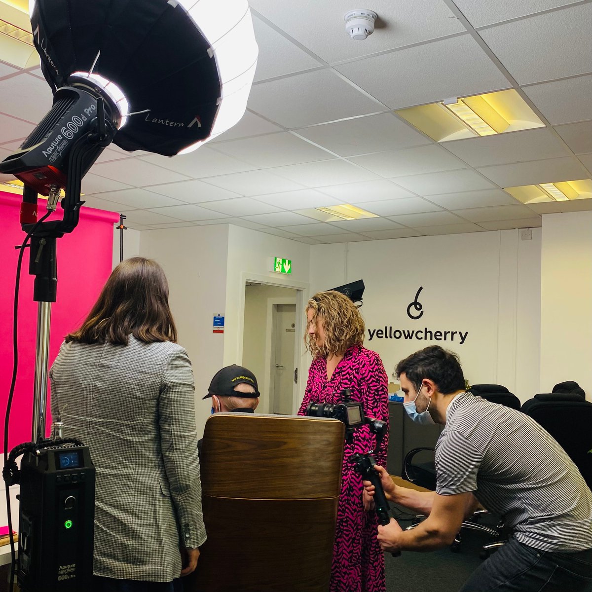 YellowCherryUK's tweet photo. Lights, camera, action! 🎬 What fun we had filming our new promo with @SceneItmedia . Watch this space 👀 https://t.co/Ybp3Jnrnrf