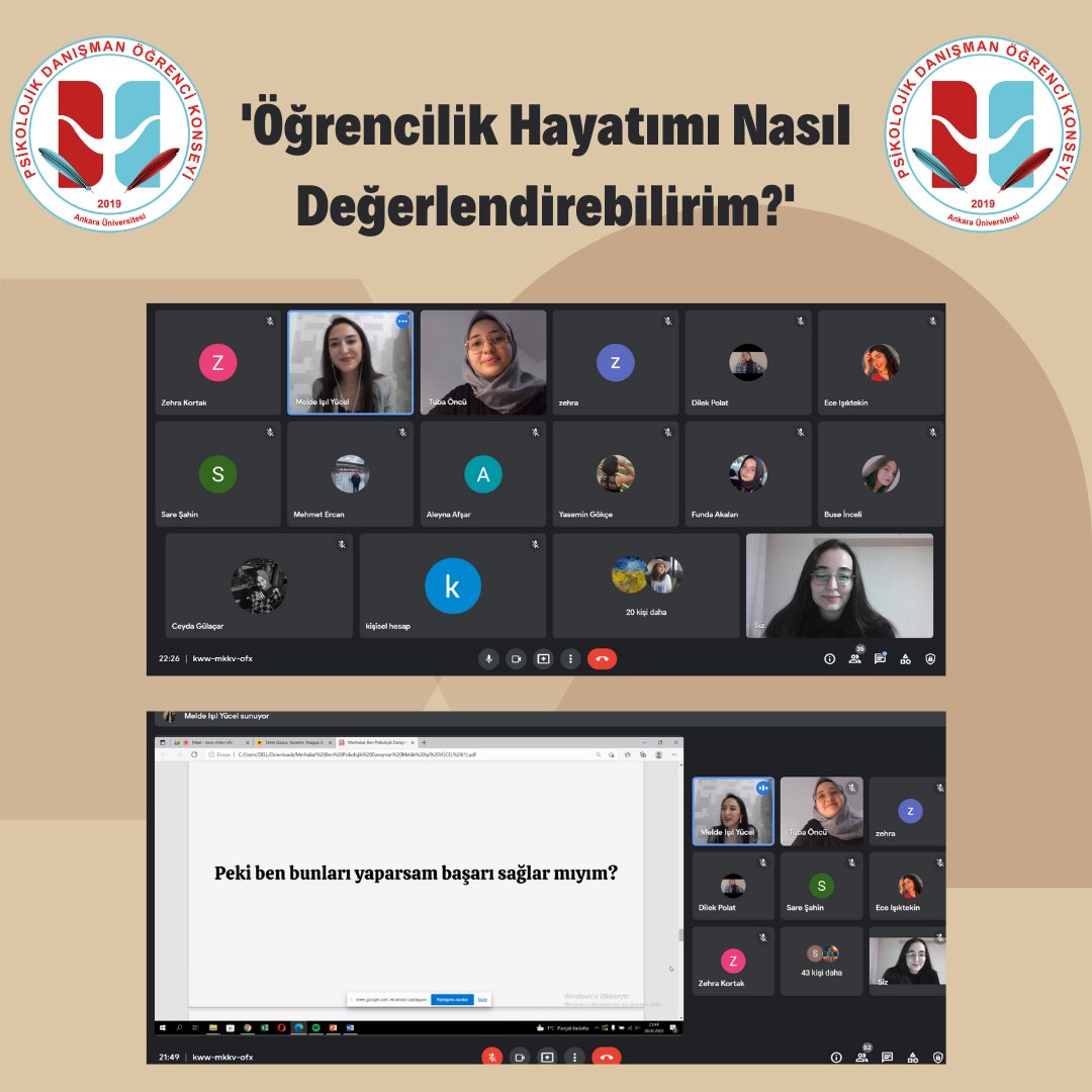 PDOK Ankara Üniversitesi (@pdokankara) on Twitter photo 2020-2021 dönemi PDOK Başkan Yardımcısı Melde Işıl YÜCEL ile birlikte, ‘Öğrencilik Hayatımı Nasıl Değerlendirebilirim?’ isimli keyifli bir etkinlik gerçekleştirdik. Deneyimlerini bizimle paylaşan Melde Hocamıza ve katılım sağlayan arkadaşlarımıza çok teşekkür ederiz.💙<a href="/meldesly/">Melde Işıl Yücel</a> 2020-2021 dönemi PDOK Başkan Yardımcısı Melde Işıl YÜCEL ile birlikte, ‘Öğrencilik Hayatımı Nasıl Değerlendirebilirim?’ isimli keyifli bir etkinlik gerçekleştirdik. Deneyimlerini bizimle paylaşan Melde Hocamıza ve katılım sağlayan arkadaşlarımıza çok teşekkür ederiz.💙<a href="/meldesly/">Melde Işıl Yücel</a>