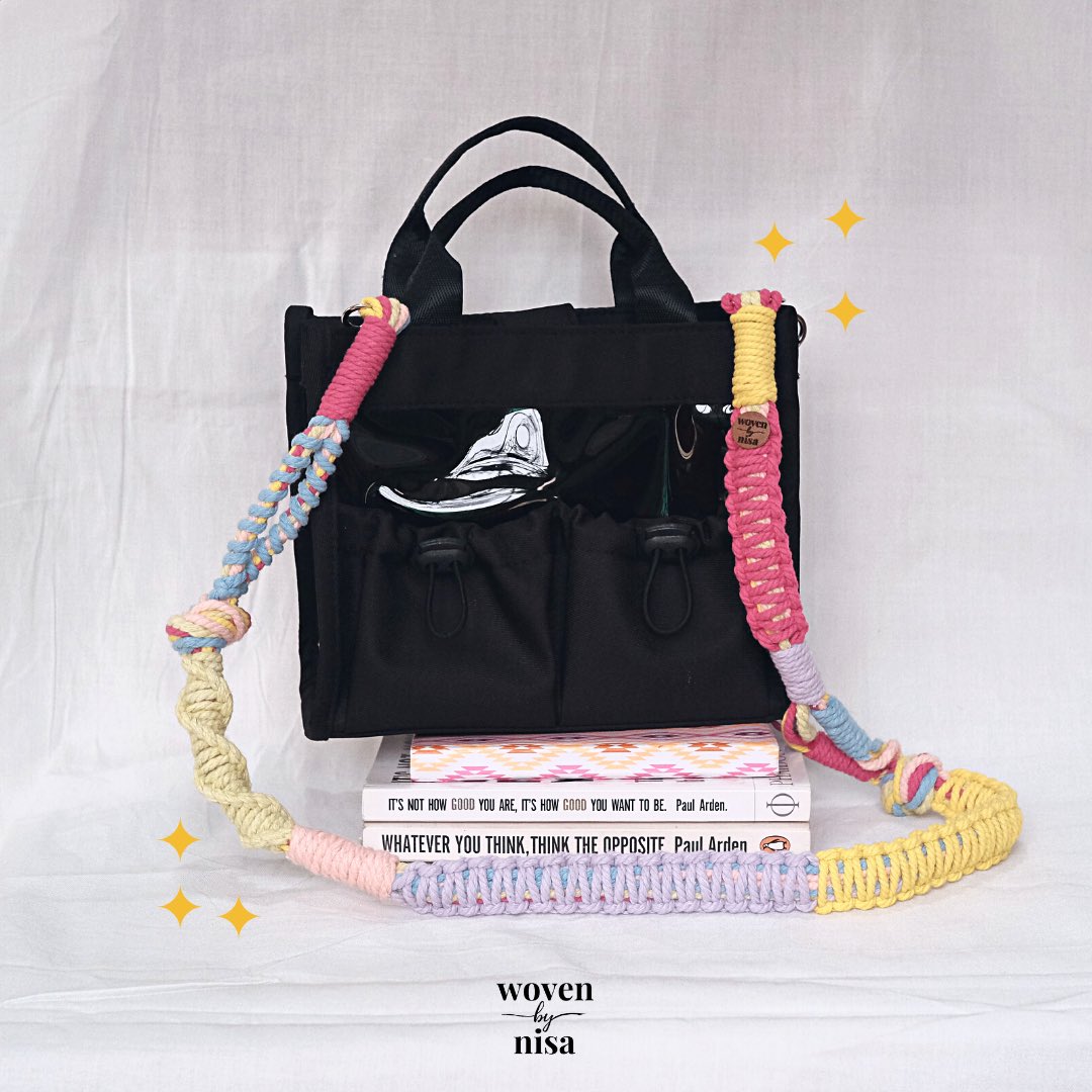 Our best selling product, color block bag straps. Ready stock di syopi yaa 🥰💛 #bagstrap #talitas