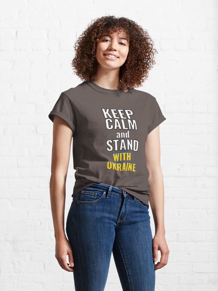 Keep calm and stand with Ukraine. New design in my shop 
T-ShirtIn85.redbubble.com 

#redbubble #redbubbleshop #redbubbleartist #Ukrainians #SupportUkraine #Ukraine