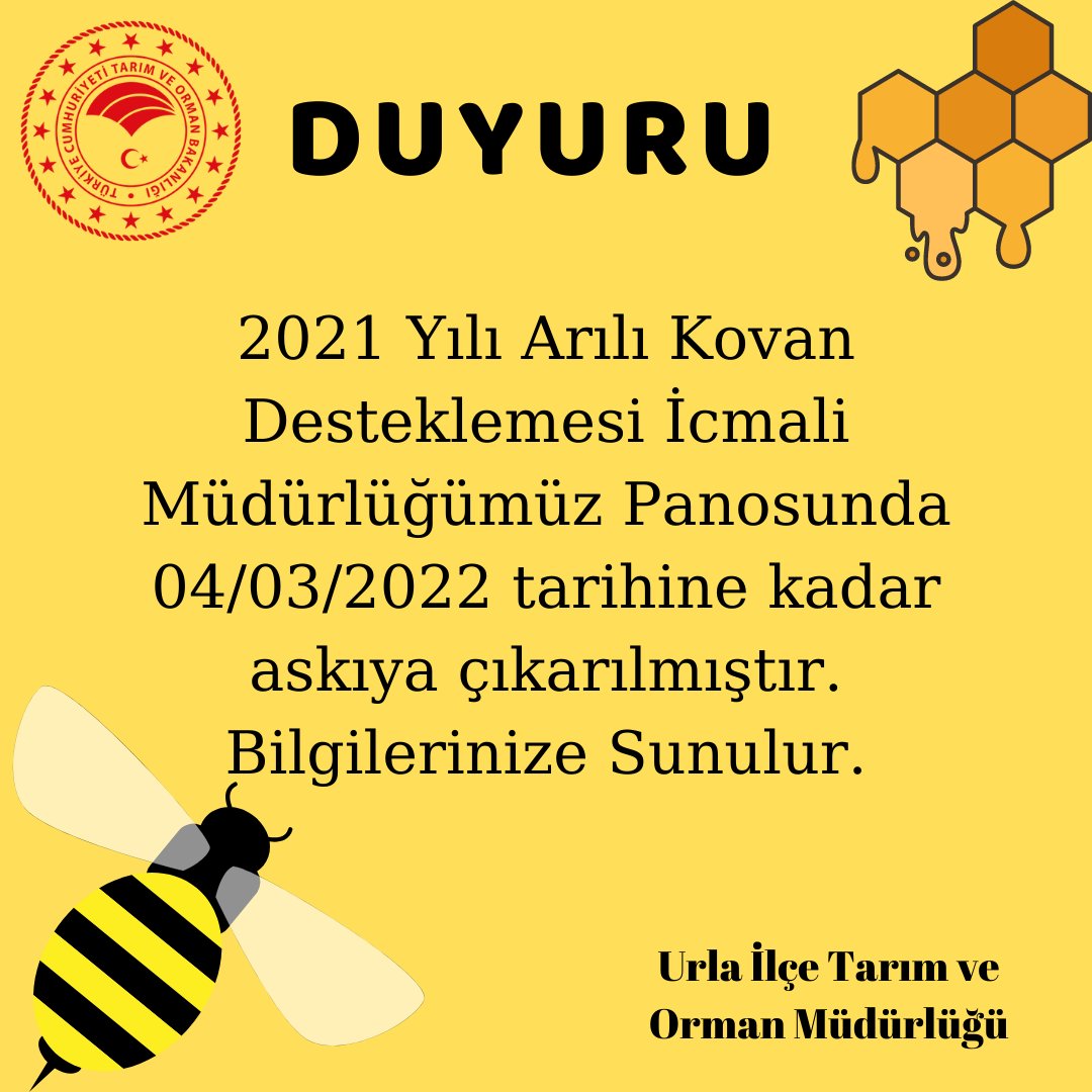 urlatarimorman's tweet photo. #arıcılık #destekleme #icmal #urlailçetarım https://t.co/p91xrxL14j