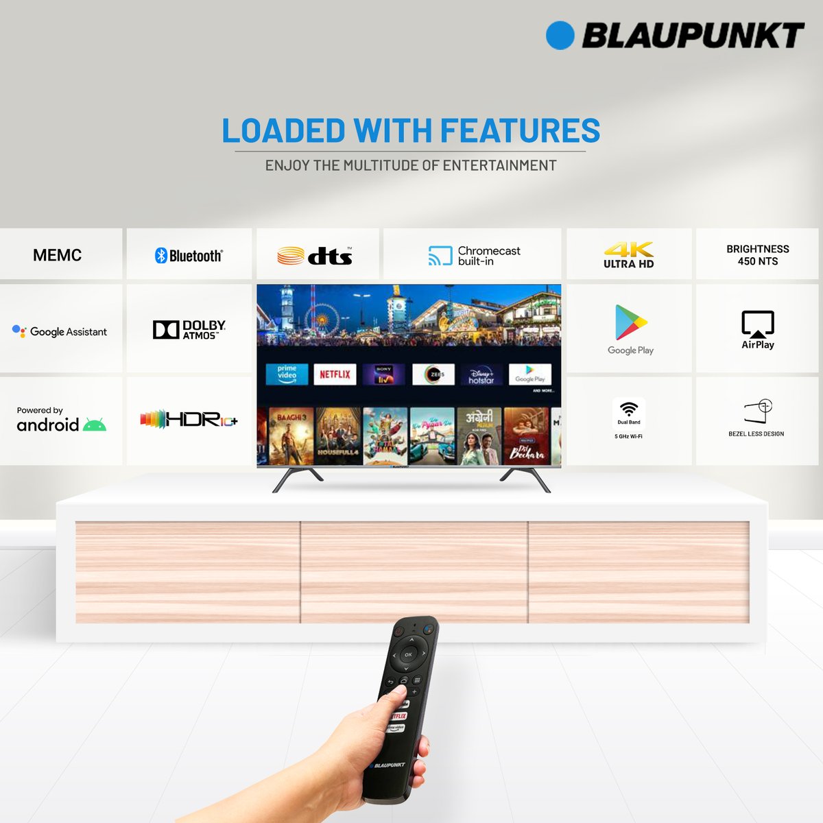 blaupunkttv's tweet photo. With more & more upgraded features, the innovative technology of Blaupunkt gives you the best entertainment.
#Blaupunkt #technology #innovation #television #LED #sound #televisionscreen #audio #qualityspeaker #Cybersound https://t.co/ytTdaUMIGV