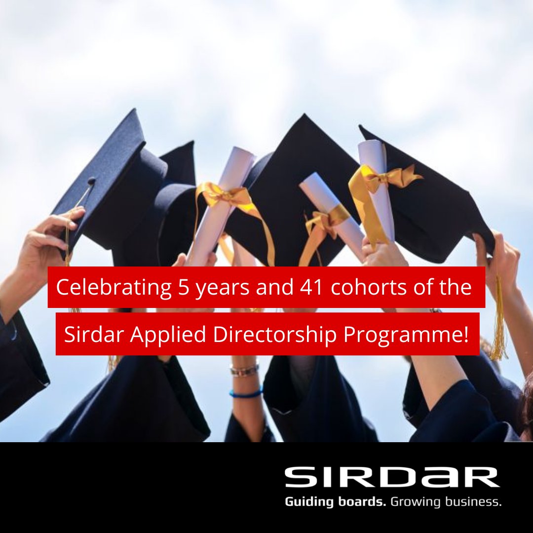 SirdarGroup's tweet image. Today marks 5 years of delivering our #AppliedDirectorshipProgramme! 

On 23 February 2017, @RogerHitch facilitated the first module to our first cohort, and today we kick off with our 4️⃣ 1️⃣ st !

What an amazing journey it has been thus far.

#Sirdar #DirectorEducation