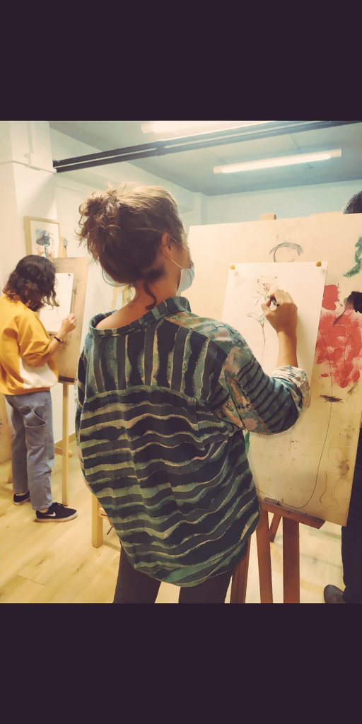 #HoyMismo toca #arte 😍
#aprendediferente #pintura #Madrid #cultura